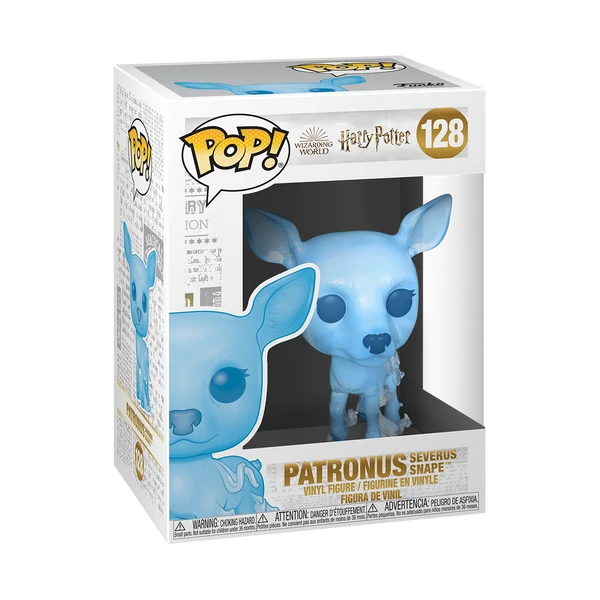 Figura coleccionable Funko del Patronus de Severus Snape en caja