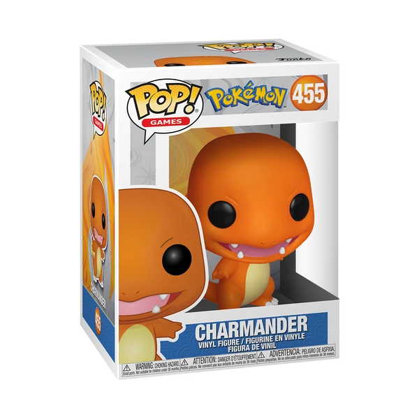 Figura coleccionable Funko de Charmander en caja